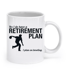 Bowling Retirement Mug