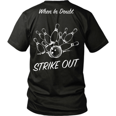 When in doubt strike out (design on back)