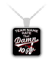 Custom Team 10 Pin Necklace